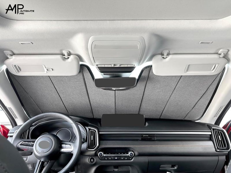 AutoMate Pro Custom Fit Windshield Foldable Sunshade for 2025 2026 Toyota Camry Sedan Compact Reflective Sun Shade Block UV Rays Visor Protector Folding Insulation Accessories Made in USA - Image 3