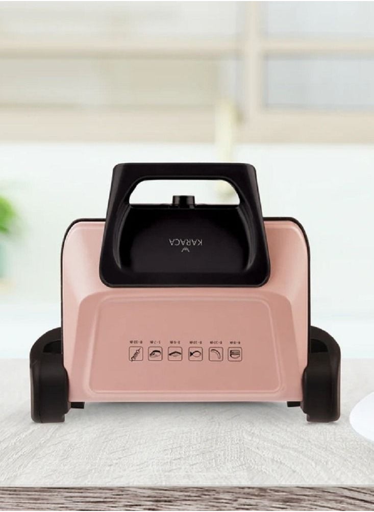 Karaca - Pearly Pink Grill and Toaster Panini Press - Image 1