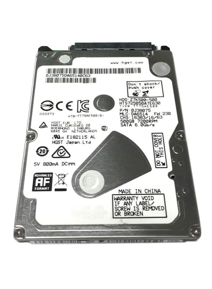 500GB 7200RPM 32MB Cache SATA 6.0Gb/s 2.5-inch Internal Hard Drive for PS3/PS4  - Image 1