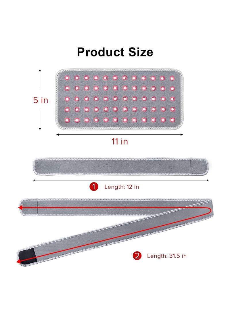 Zikra Red Light Therapy Belt Red Light Therapy for Neck Near Infrared Light Therapy Belt for Pain Relief Red Light Therapy Device for Shoulder Wrist Knee and Ankle Infrared Light Therapy for Pain - Image 4