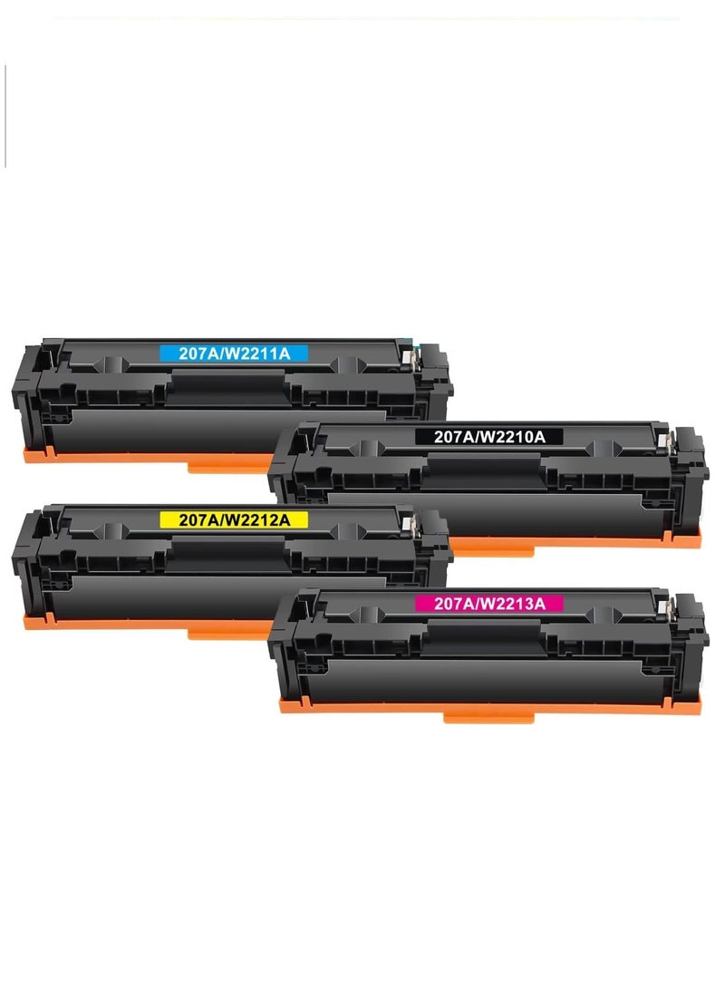WB Compatible 207A  Toner Cartridge Replacement for HP 207A 207X Color Laserjet Pro MFP M283fdw M255dw M282nw M283fdn M255nw W2210A W2211A W2212A W2213A Toner - Black Cyan yellow magenta - Image 3