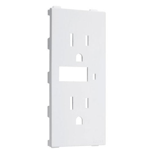 TayMac A50W Allure Nonmetallic Wallplate Insert, White Smooth - Image 4