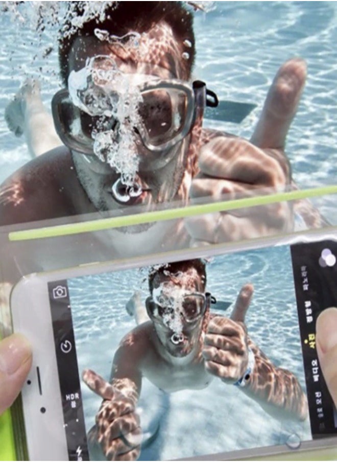 Waterproof case, handheld, with touch technology, up to a depth of 40 meters