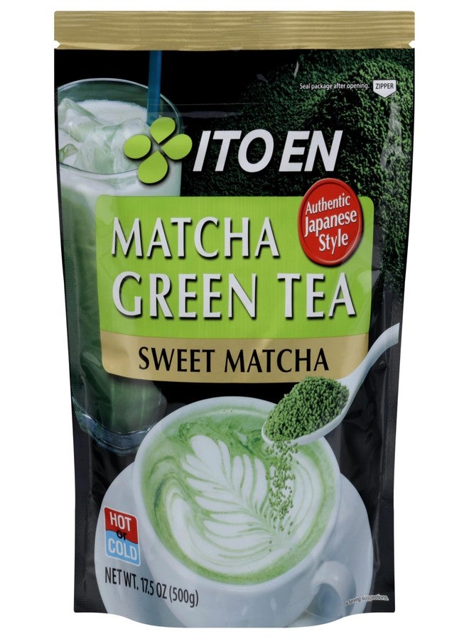 Ito En Matcha Green Tea, Sweet Powder, 17.5 Ounce (Pack of 1), Sweetened Green Tea Powder - Image 1