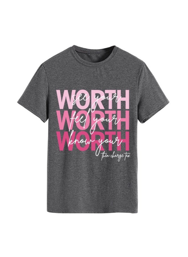 Women's Graphic T Shirts Casual Funny Printed Short Sleeve Undershirts Crewneck Summer Shirts for Women - Image 1