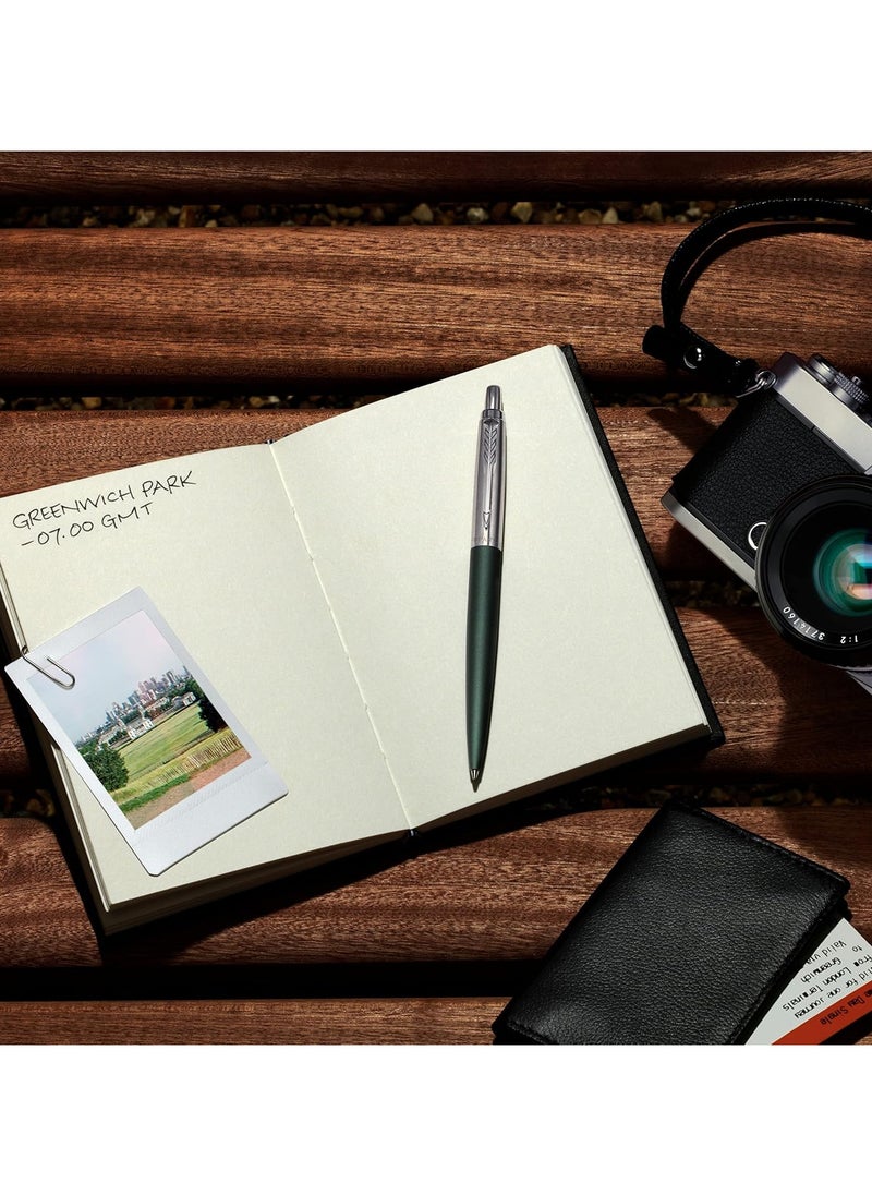 Parker Pen Company - Parker Jotter XL Ballpoint Pen, Greenwich Matte Green, Chrome Trim, Medium Point, Blue Ink, Gift Box | 10410 - Image 1