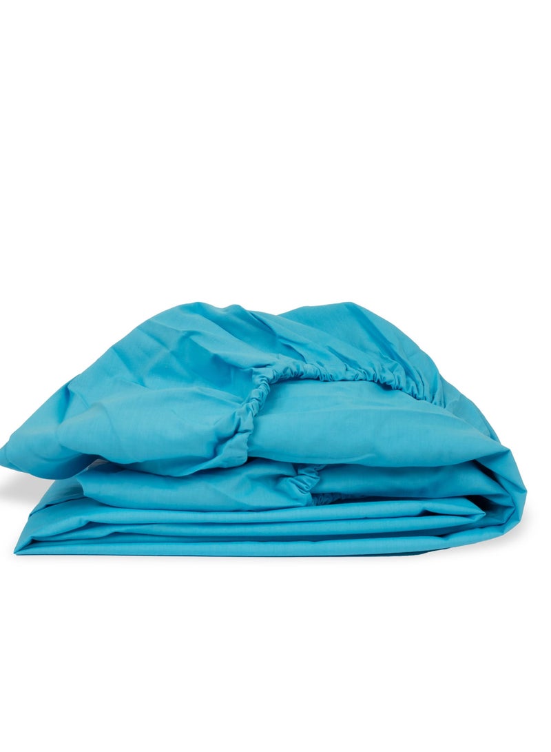 Home of linens شرشف مطاطي تركواز 100x200  - Image 1
