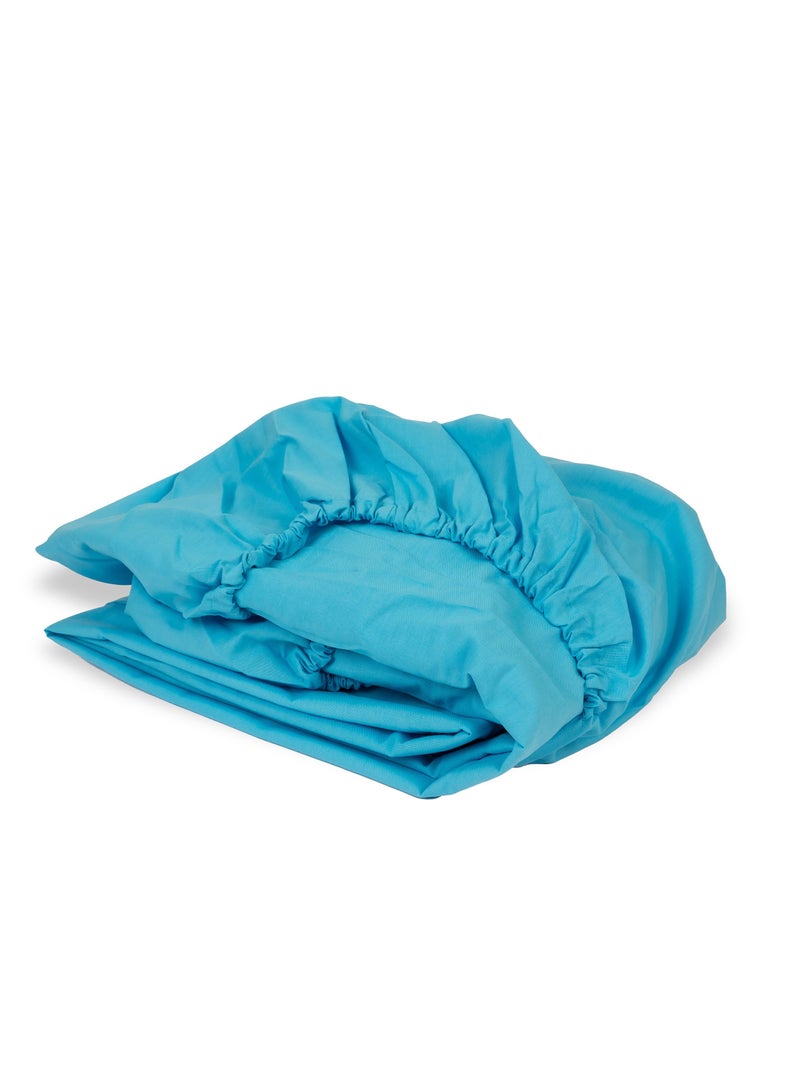 Home of linens شرشف مطاطي تركواز 100x200  - Image 2
