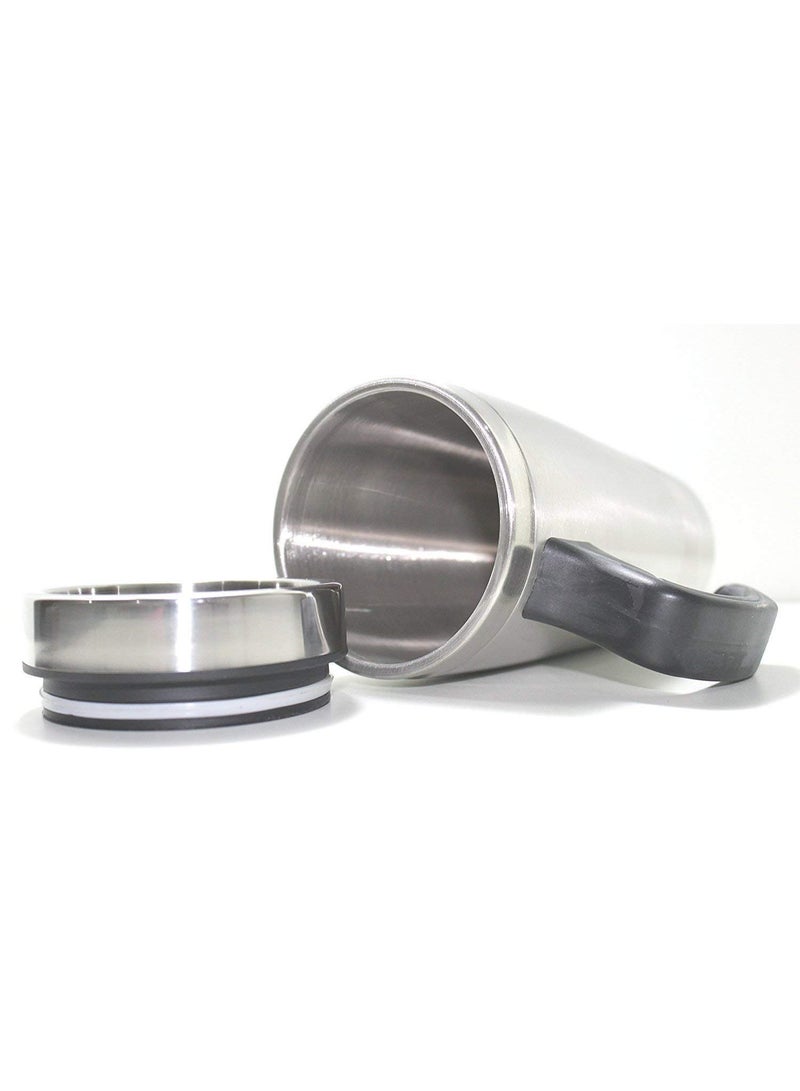 Panvil Stainless Steel Thermal Vacuum Insulated Coffee Mug with Sipper Lid – Leakproof Travel Cup for Hot & Cold Beverages – Reusable, Durable, and Spill-Resistant Tumbler - Image 4