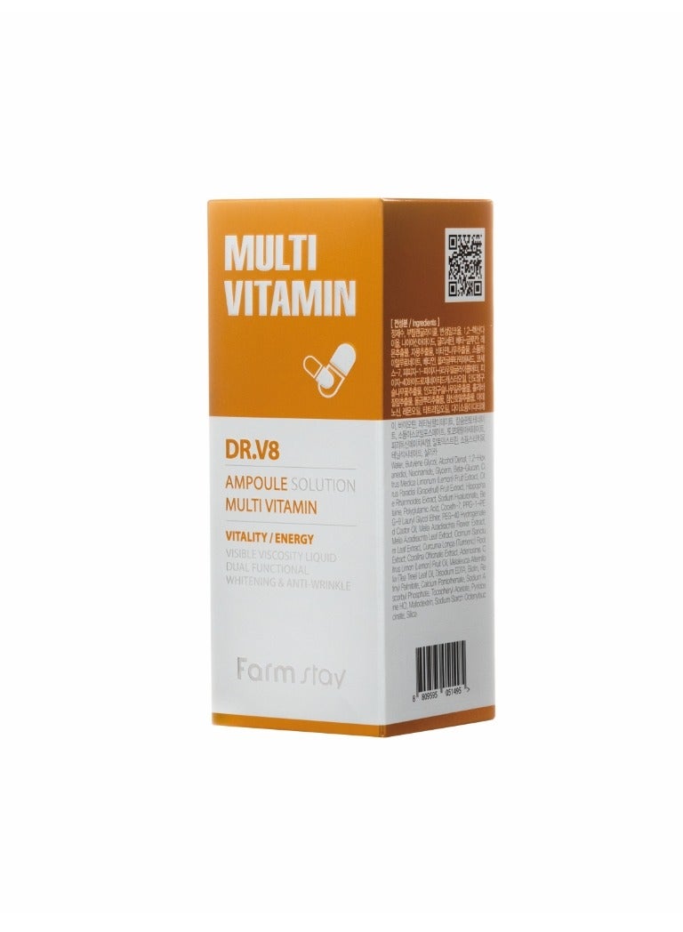 Farm Stay DR-V8 Multi Vitamin Ampoule Solution 30ml - Image 2