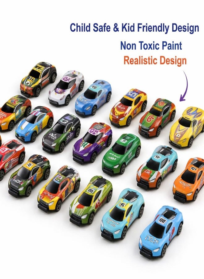 LEMBOSE Set of 10 Unbreakable Pull Back Cars for Kids | Metal Alloy Mini Racing Diecast Car Toy Set | Strong & Durable High Speed Vehicles | Gift for Boys & Girls - Image 2