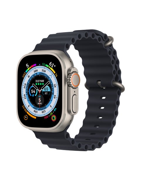 Ocean Silicon Rubber Strap For Apple Watch Ultra 49mm 45mm 44mm And 42mm