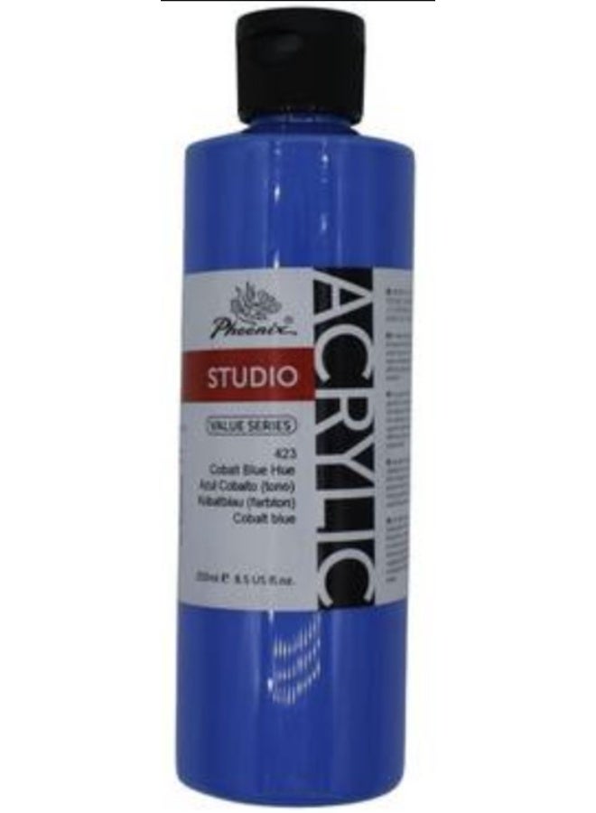 Phoenix Acrylic Paint STUDIO 250ml,Blue Color 423