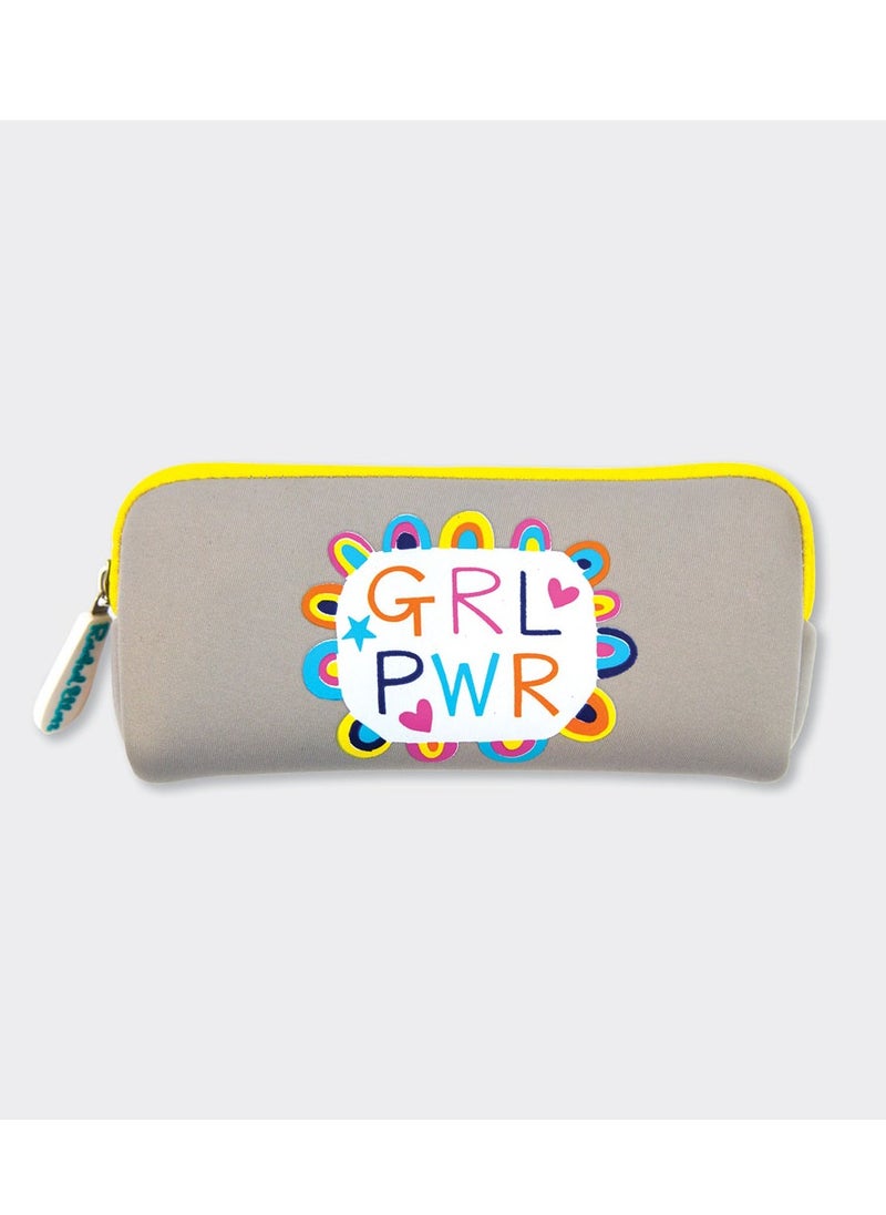 Rachel Ellen Childrens Girls Rule the World Neoprene Pencil Case  - Image 2