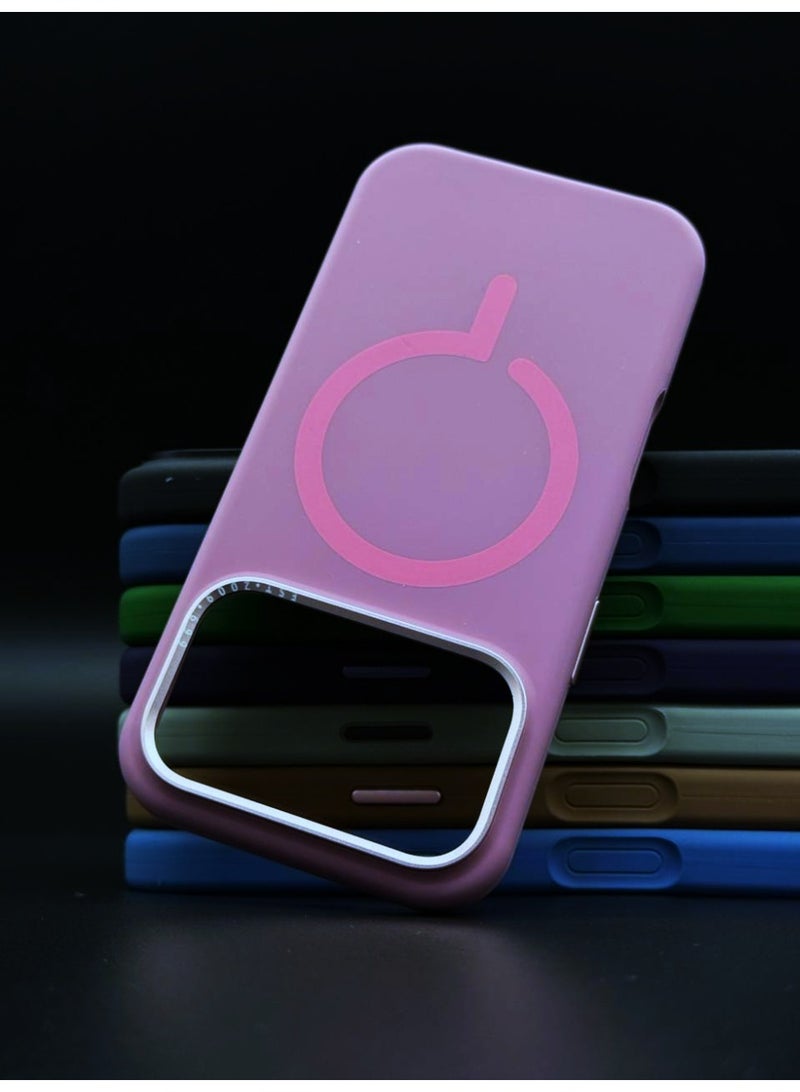 general Premium Silicone MagSafe Case for iPhone 17 Pro Max – Slim, Shockproof, Magnetic Wireless Charging Compatible Protective Cover (Light Purple) - Image 1