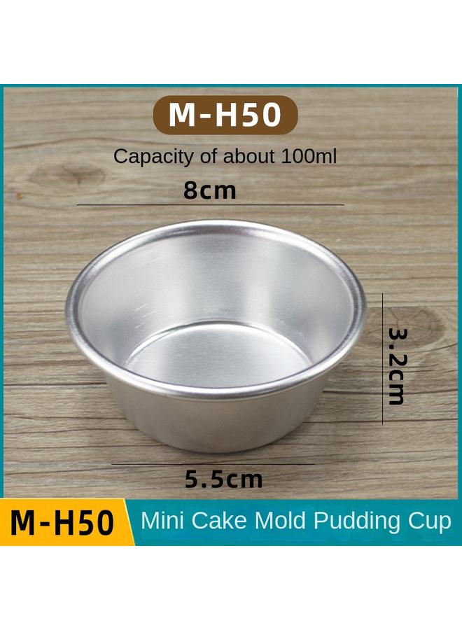 Bluejw Caramel Jelly Pudding Round Mold Mini Chiffon Small Cake Aluminum Mold Small Medium Western Cup Egg Tart Mold - Image 1