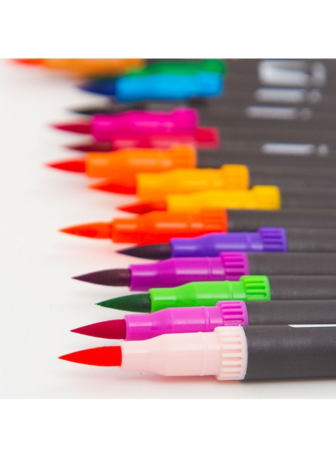 نيبمينينت 36-Piece Dual Tip Brush Pen Set Multicolour - Image 4