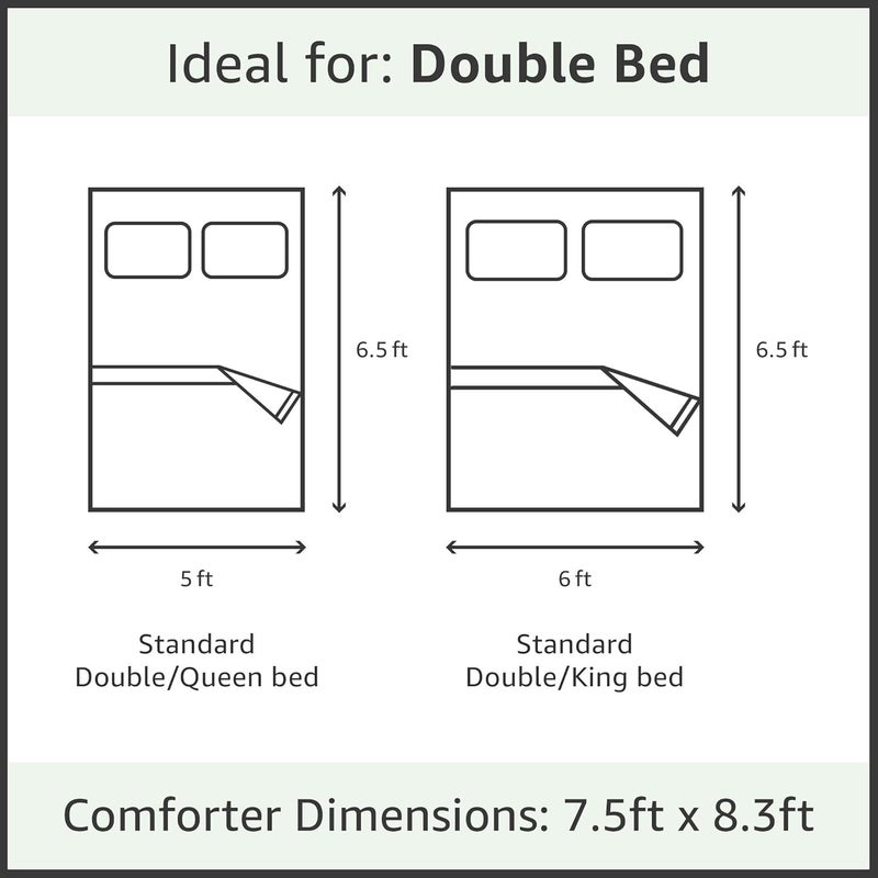Brand - Solimo Solimo Microfiber Reversible Comforter Double Ruby Red Aqua Blue 200 GSM TC 50 - Image 5
