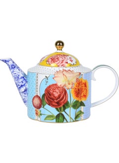 Pip Studio Royal Blue Flower Patterned Teapot 