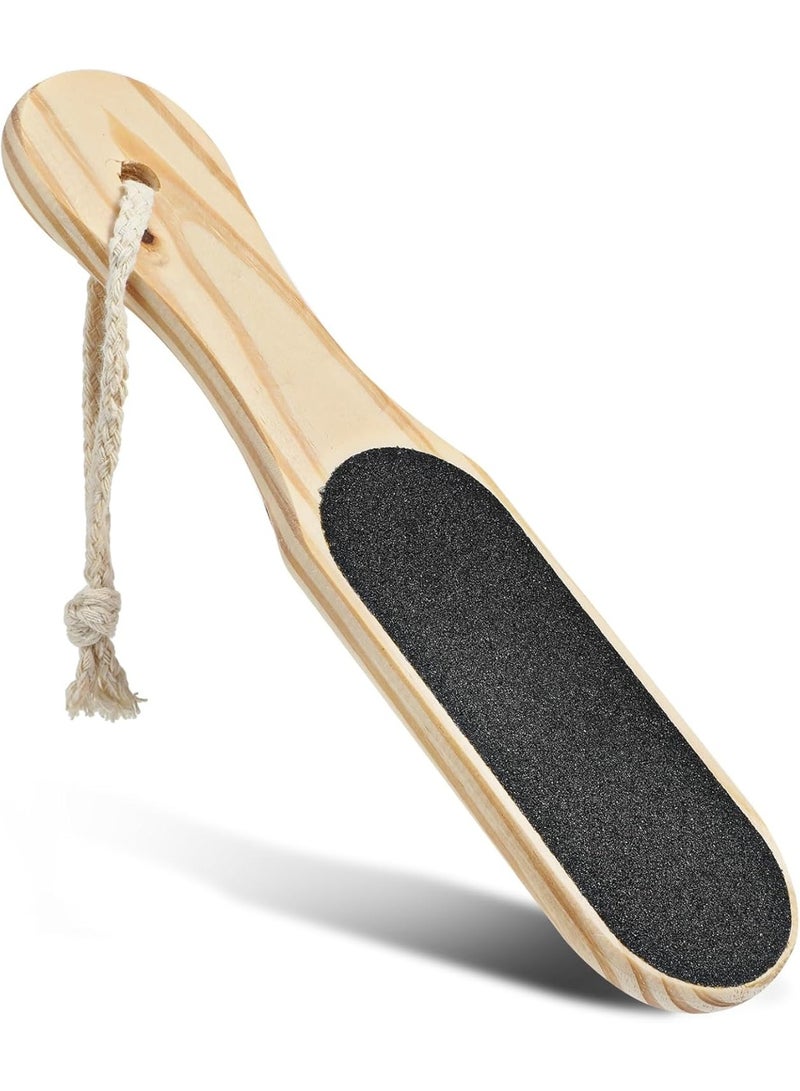 Professional Wooden Foot File Double-Sided Pedicure Scrubber – Callus Remover Heel Rasp for Dead Skin, Rough Skin, and Foot Care – Durable Wooden Pedicure Tool for Men and Women, Smooth Feet, Hands, and Body at Home or in Salons - Image 1