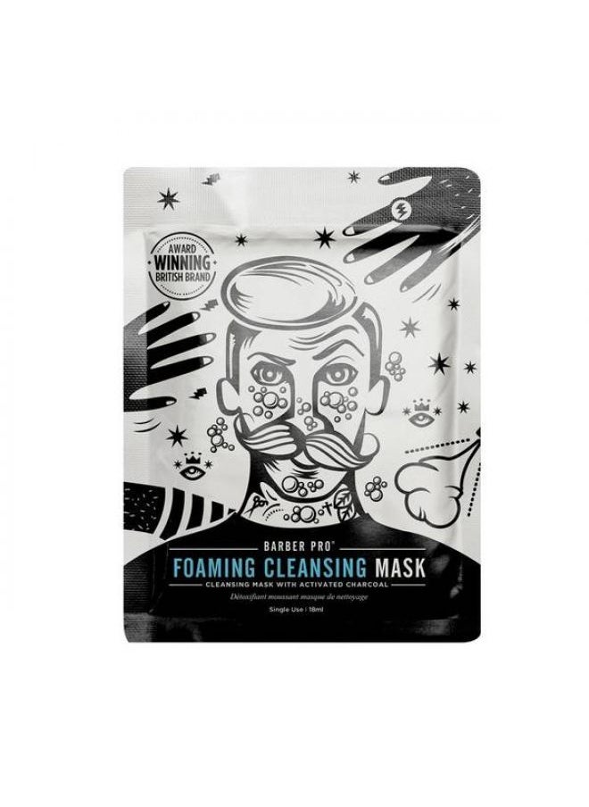 Barber Pro - BARBER PRO Foaming Cleansing Mask with Activated Charcoal - Image 1