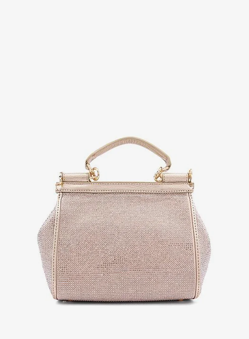 Cuple LTGold Cuple Textured Zip Shoulder Bag for Women | Best Price UAE