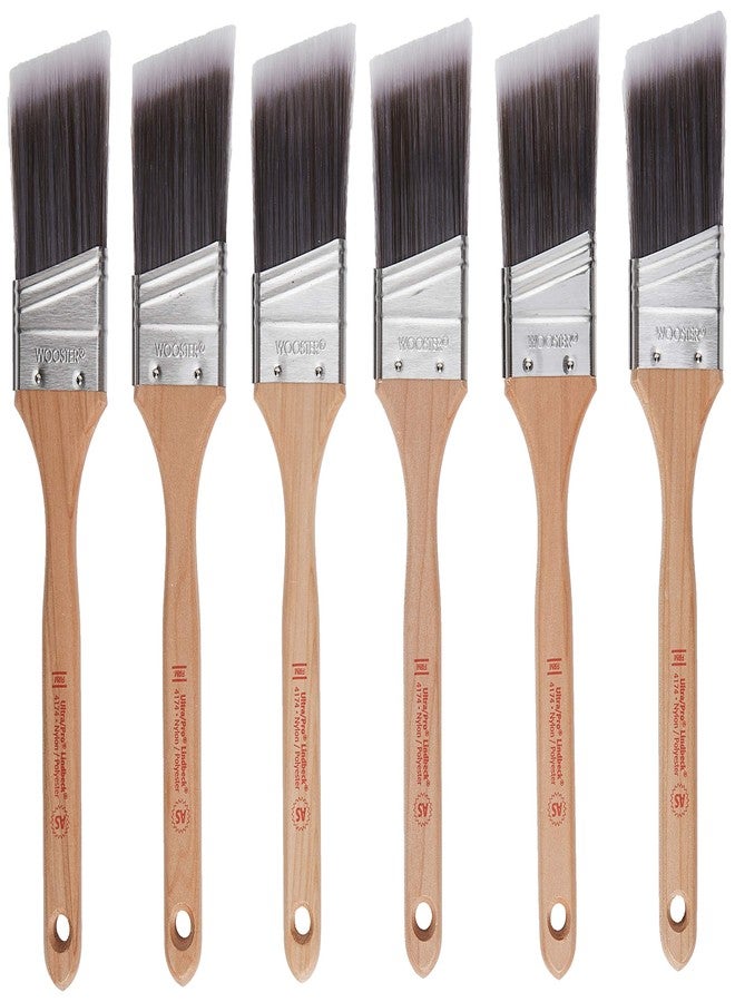 Wooster Brush 4174 2 inch Ultra/Pro Firm Lindbeck Angle Sash Paintbrush, Pack of 6 - Image 1