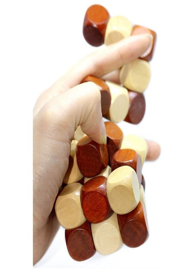 Rubik's Snake Cube, Wooden Brain Teaser Puzzle, Wooden Puzzle, Rubik's Cube for Adults, Strategy Game for Kids