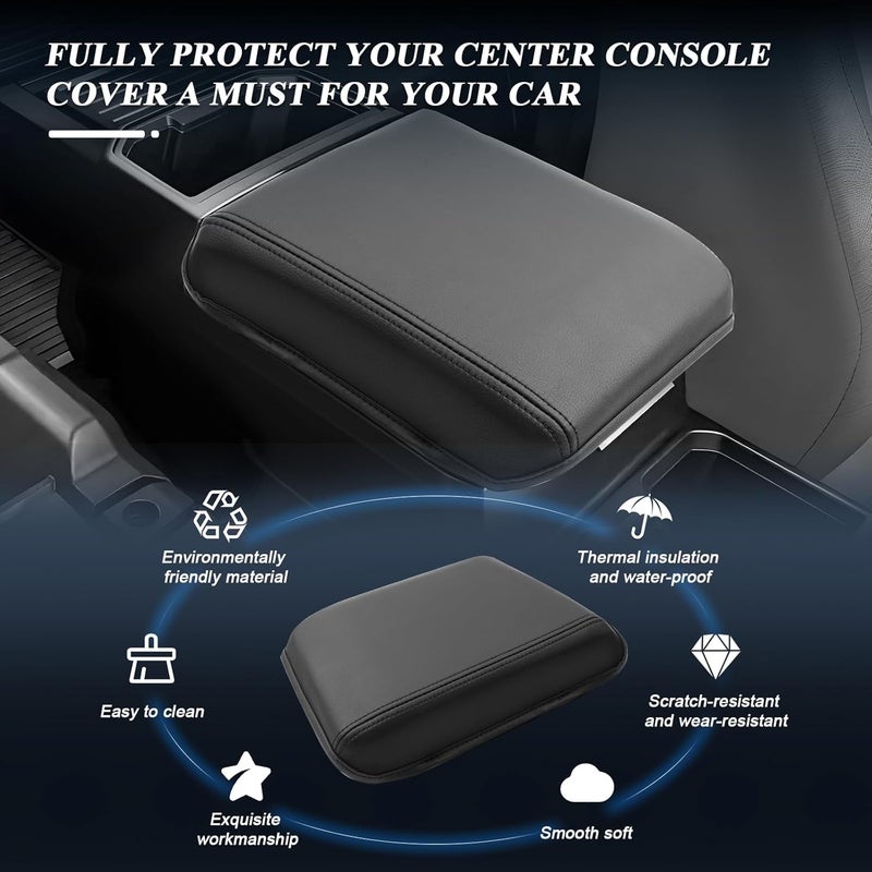 BIBIBO for 2024 2025 Toyota Tacoma Center Console Cover Armrest 2024 2025 Toyota Tacoma SR /SR5/TRD PreRunner/Limited/Trailhunter/TRD Pro Arm Rest Cover Tacoma Interior Accessories 2024+ Toyota Tacoma - Image 2