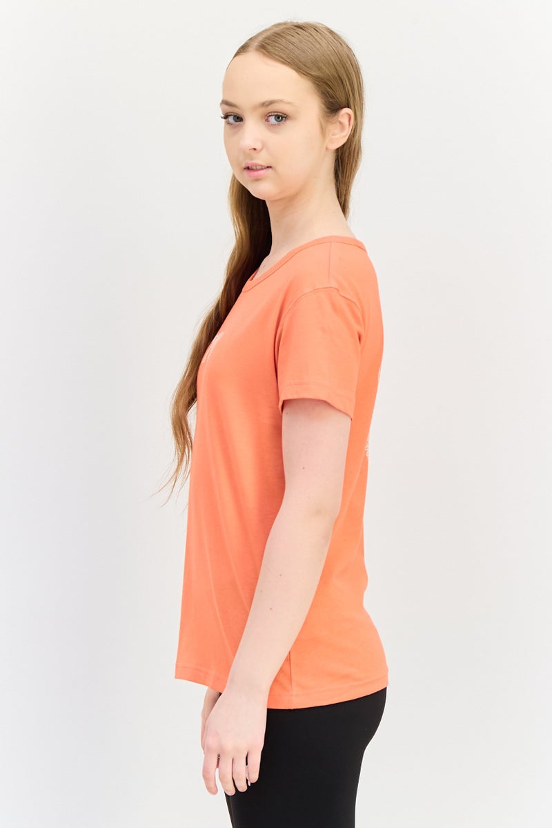 PUMA Women Sportswear Fit Short Sleeve Outdoor Top, Dark Orange - Image 4