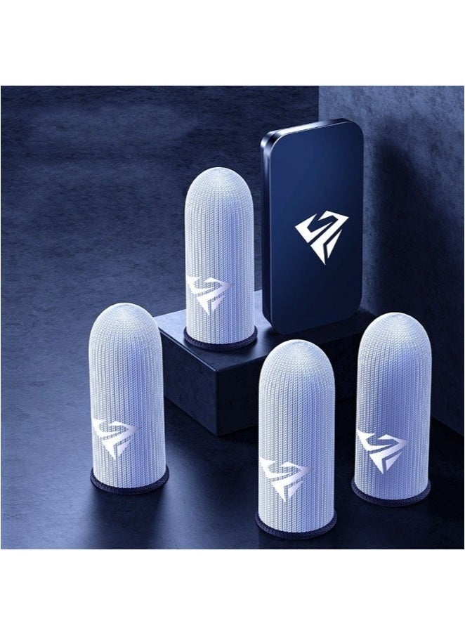 2 Pair Finger Sleeves For Gaming Thumb Finger Sleeves For Game Pubg Mobile Anti Slip Finger Gloves With Box Games Accessories - Image 1