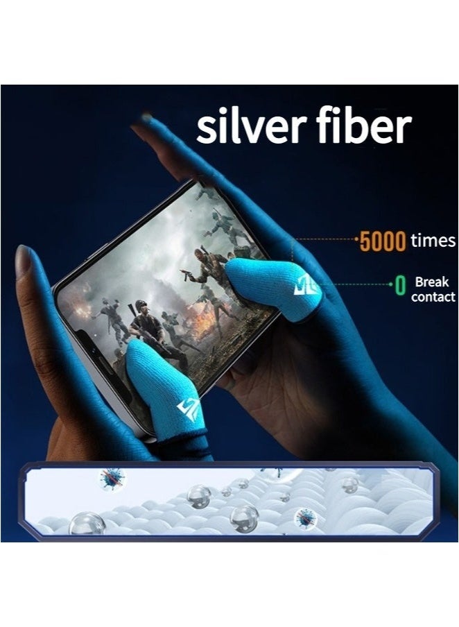 2 Pair Finger Sleeves For Gaming Thumb Finger Sleeves For Game Pubg Mobile Anti Slip Finger Gloves With Box Games Accessories - Image 4