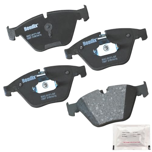 Bendix Priority1 CFC1597 Ceramic Front Brake Pads for Select Models BMW 528i, 535d, 535d xDrive, 535i, 535i GT, GT 640i, 640i Gran Coupe, xDrive 650i ActiveHybrid 5 - Image 1