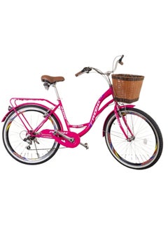 PHONIX Cute Bike - Stylish Steel Frame with 7-Speed Shimano Gears