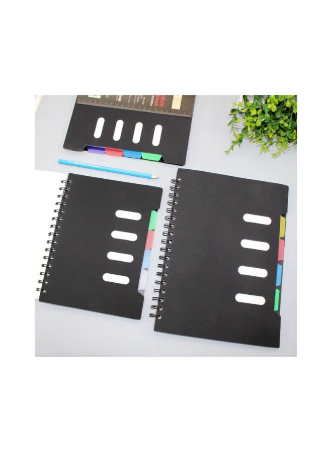 Kalon A5 Hard Cover Spiral Notebook, 105 Sheets Ruled 70 GSM Paper, 5-Subject with Color Dividers, Planner Diary for School, Office & Business Use - Image 2
