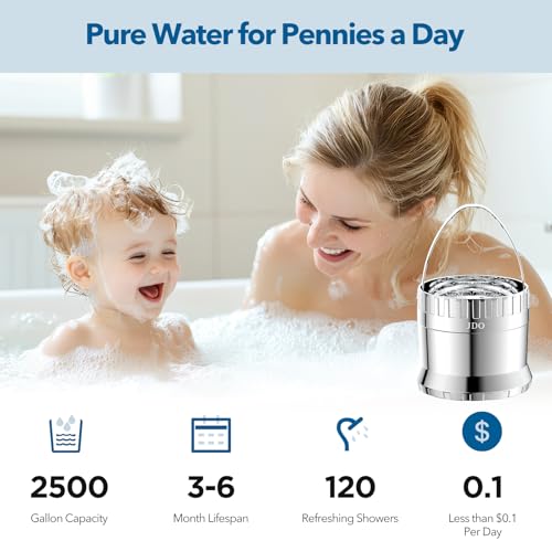 JDO Bath Filter for Tub 2500 Gallon Bathtub Water Filter, Upgraded Large Opening Design (15L/Min) Universal Fit for Bathtub Faucet, Hard Water Softener Removes Chlorine Sensitive Skin Dry Hair Friendly - Image 4