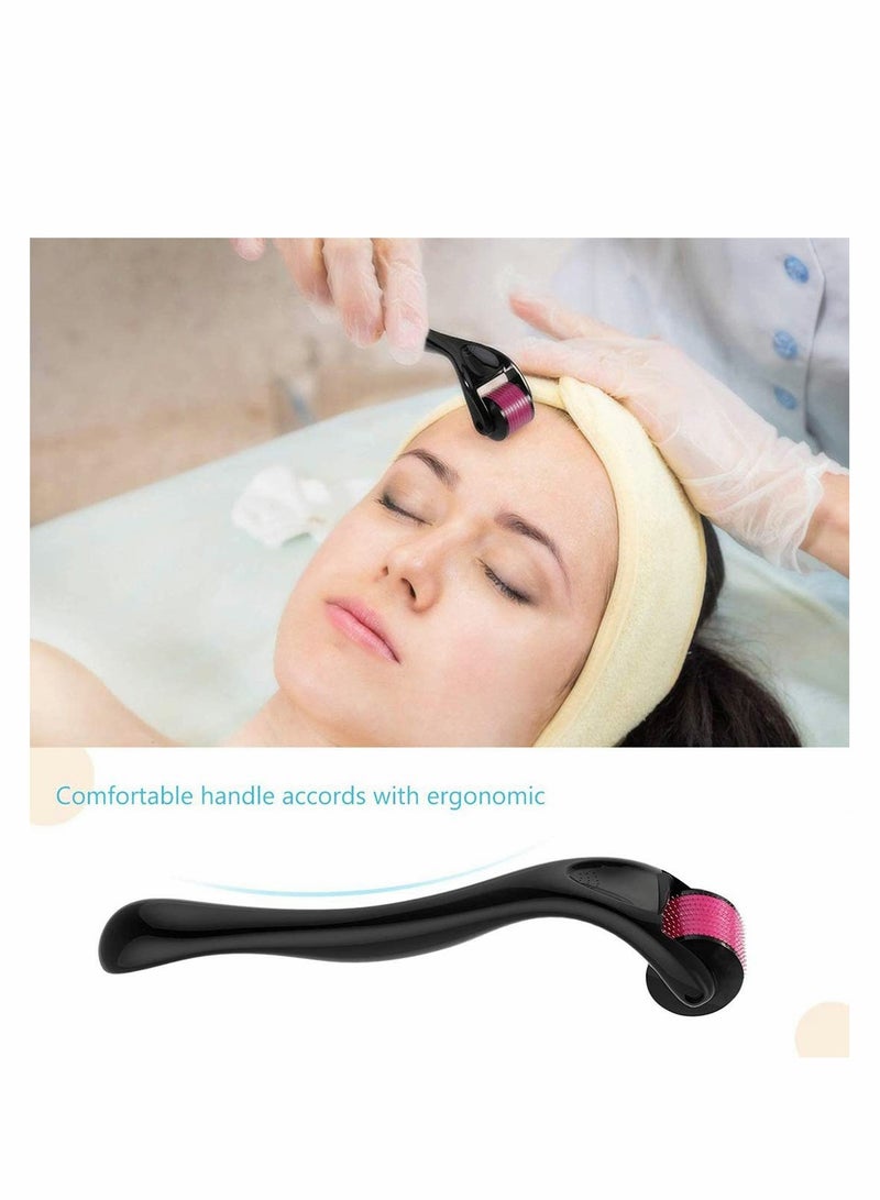 SYOSI أدوات تجميل احترافية 4 قطع 540 إبرة إبر التيتانيوم ميكرو رولر مجموعة إبر مع حقيبة، تستخدم على التجاعيد، علامات التمدد، حب الشباب، إزالة الندوب - Image 2