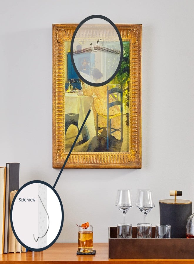 أو أو كيه خطاف تعليق الصور OOK من Hillman رقم 591815، يتحمل وزن 50 رطلاً، مطلي بالزنك، قطعتان - Image 5