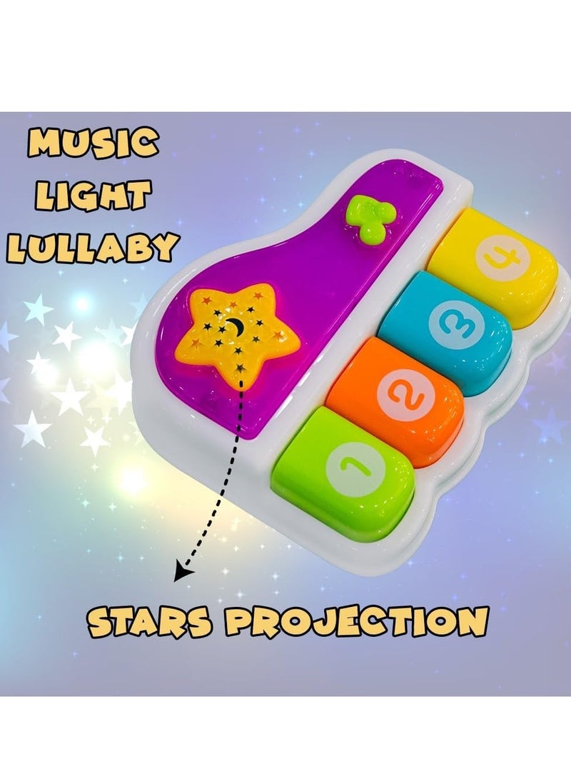 UKR Mini Musical Baby Piano – Sound & Light Musical Toy for Toddlers (White) – Early Learning Instrument for Kids - Image 2