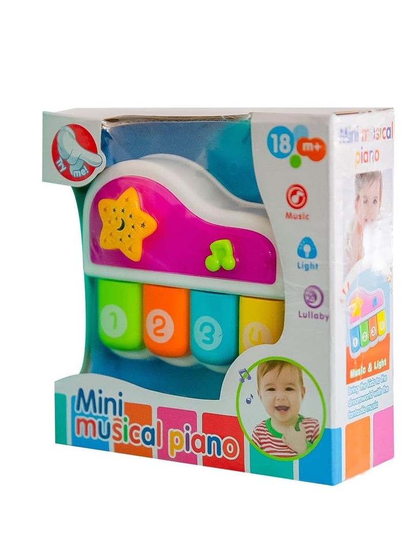 UKR Mini Musical Baby Piano – Sound & Light Musical Toy for Toddlers (White) – Early Learning Instrument for Kids - Image 4