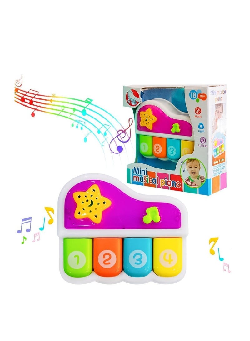UKR Mini Musical Baby Piano – Sound & Light Musical Toy for Toddlers (White) – Early Learning Instrument for Kids - Image 5