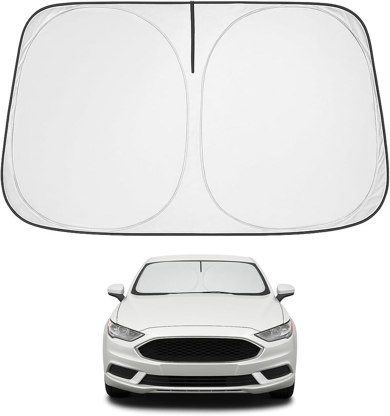 Proadsy واقي شمس أمامي قابل للطي من ، حماية مخصصة لسيارة Ford Fusion Sedan 2013-2021، ترقية 2024 - Image 1