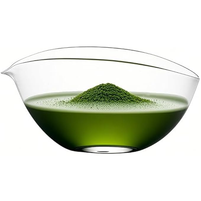 LamChyar Matcha Bowl With Spout LeadFree Glass Tea Bowl With Pour Spout 7 Oz Japanese Style Chawan Matcha Ceremony Accessories - Image 2