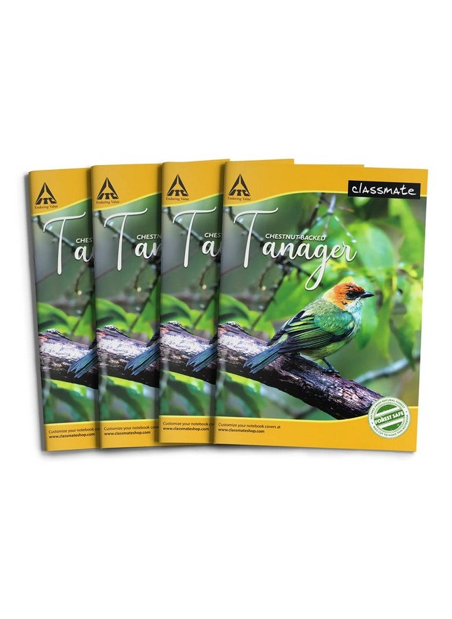 classmate Classmate Notebook - Single Line, 72 Pages, 240 mm x 180 mm - Pack Of 4  - Image 1