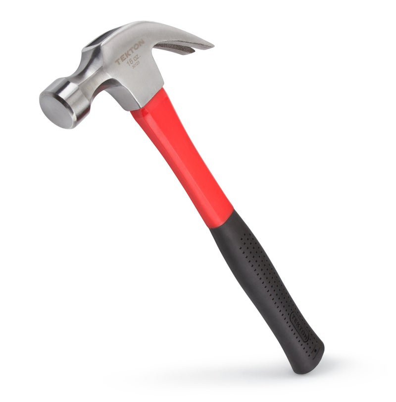 TEKTON 16 oz. Jacketed Fiberglass Claw Hammer | 30123 - Image 1
