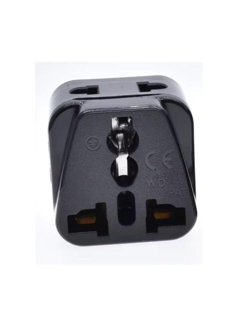 WOWSOME Wowsome 2 in 1 Plug Conveter India to Australia Converter Plug Adapter for Convert Indian Plug to Australia New Zealand and China Type I 10A 250V Pack of 2 Black  - Image 4