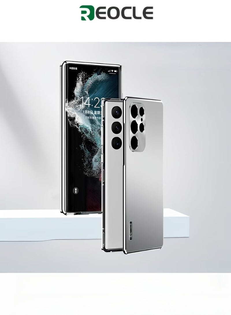 ريوكل حافظة هاتف مغناطيسية غطاء هاتف إطار معدني مغناطيسي من الألمنيوم لهاتف سامسونج جالكسي S22 ألترا - Image 1