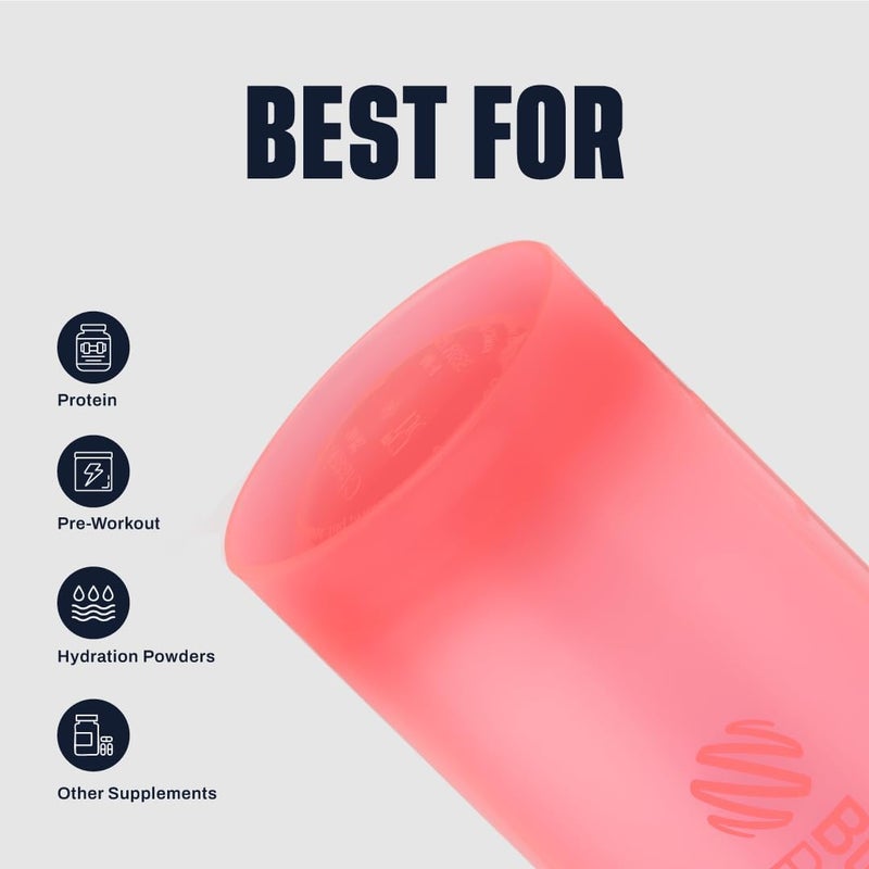 BlenderBottle Blender Bottle Classic V2 Shaker Perfect for Protein Shakes and Pre Workout, 28-Ounce, Light Pink - Image 3