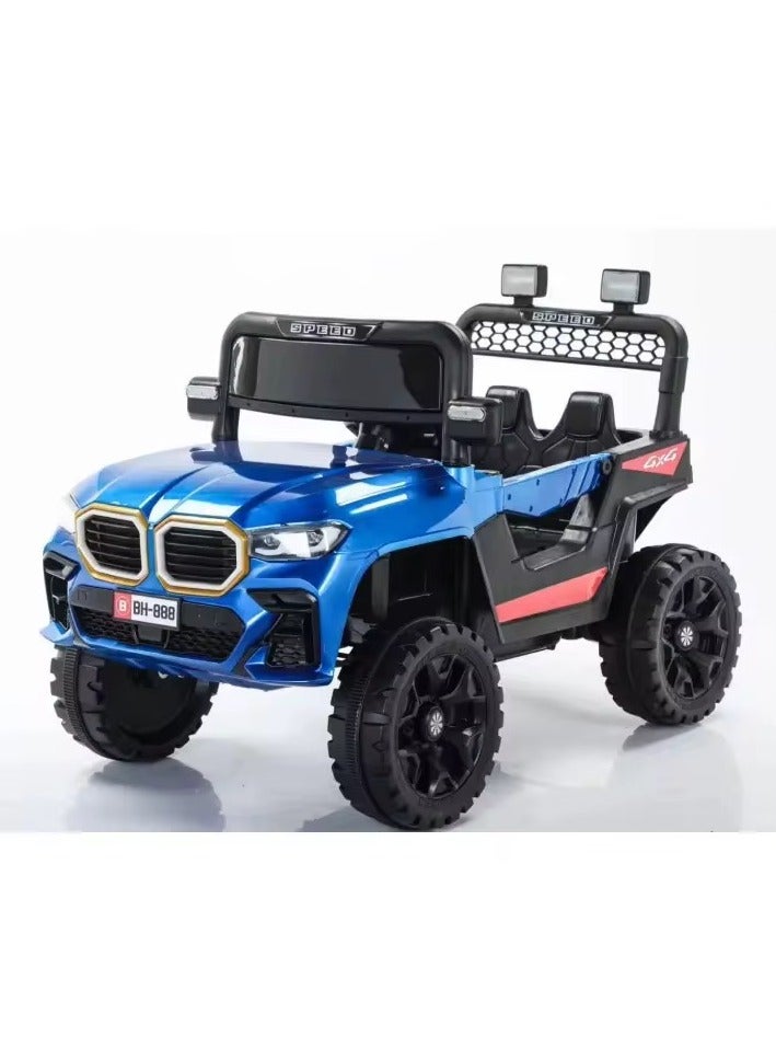 DEHKAH 4*4 Electric Jeep for Kids - Sporty Design, Dual Seats, Amazing LED Lights, Unlimited Power, Model BH888 🔋🚙 