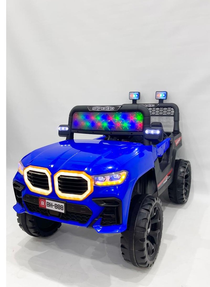 ضحكة  سيارة  جيب كهربائي للأطفال 4*4  – تصميم رياضي مزدوج المقاعد مع إضاءات LED مدهشة قوة بلا حدود - Image 5